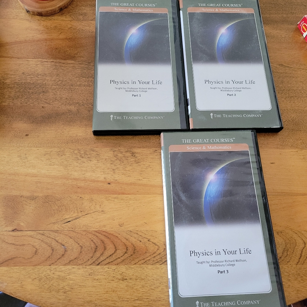 The Great Courses Physics In Your Life Wolfson 3 Parts 6 Discs 3 Guidebooks